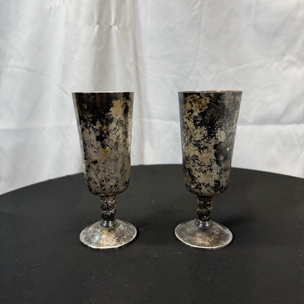 Hudson Plator Made‎ In Spain Wine Goblets